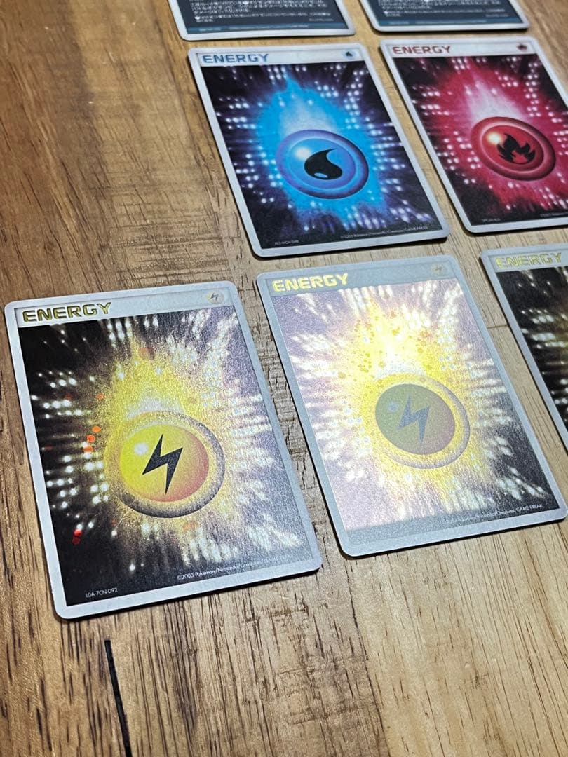 ポケモンカード　基本エネルギー各種　2003年　ADV ホイル　キラ