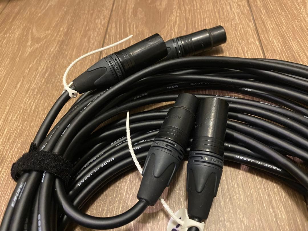 CANARE 4E6S 7m 2本 NEUTRIK XLR マイクケーブル ③