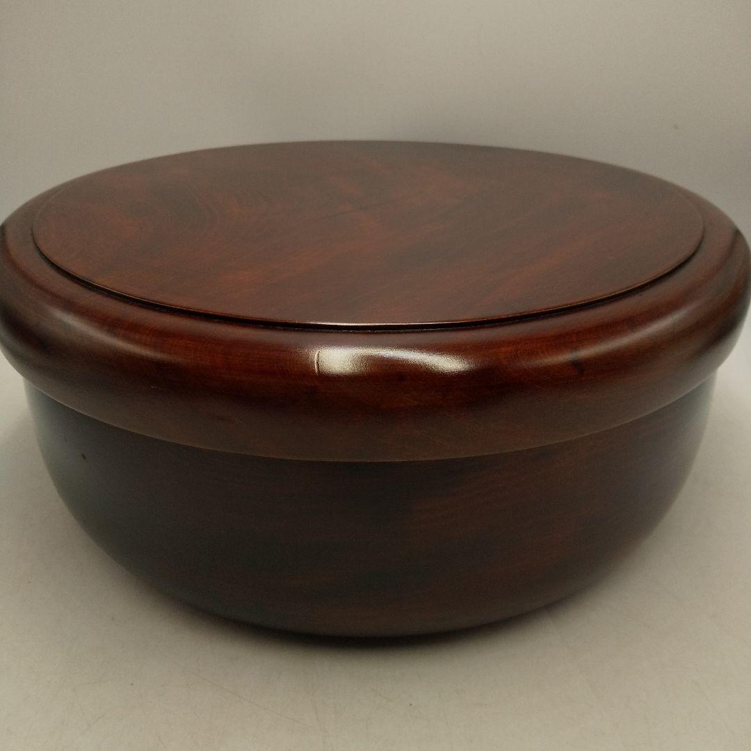 讃岐彫抜　茶びつ　茶櫃　木製　レトロ　茶道具　アンティーク　ビンテージ