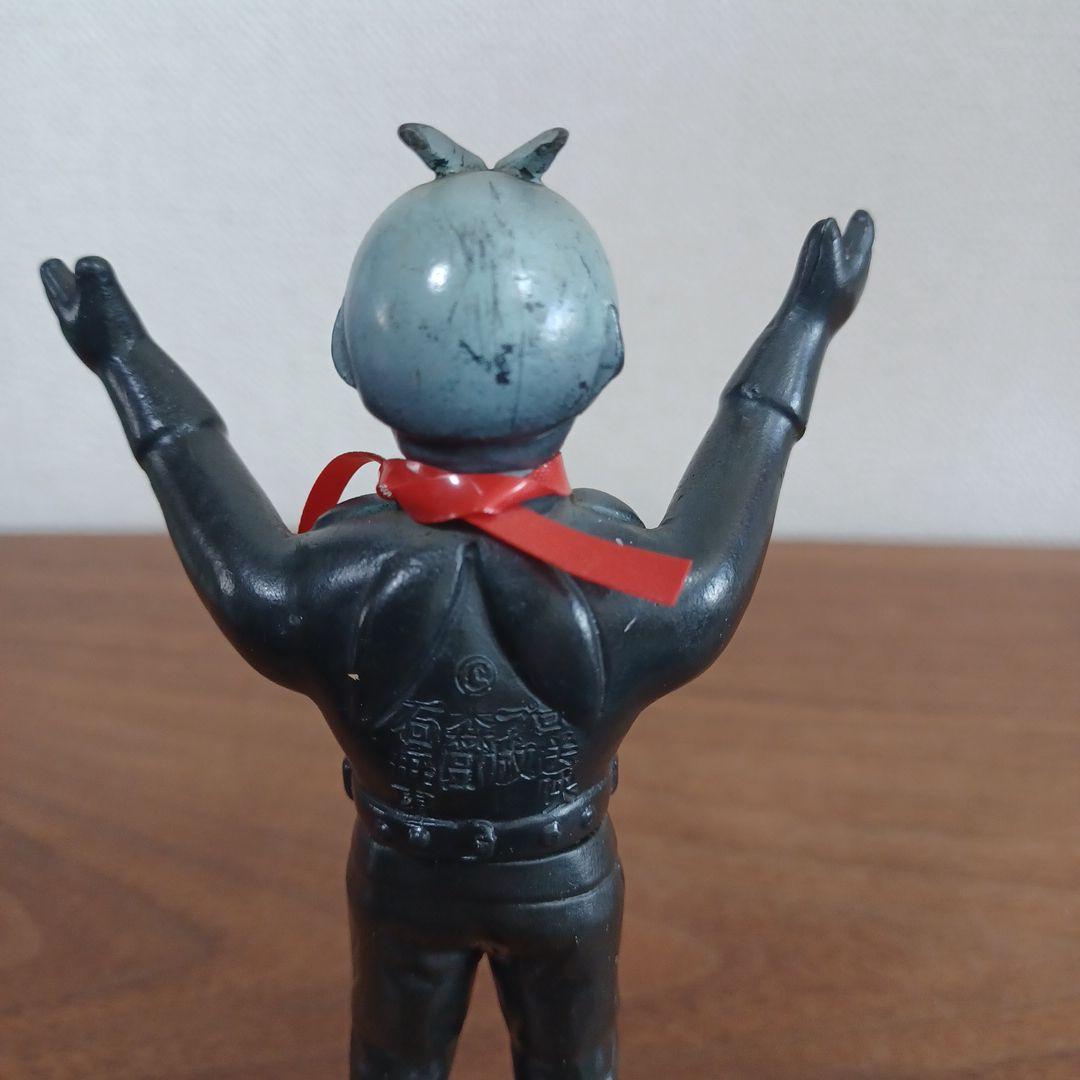 当時物バンダイ「バンザイ仮面ライダー」希少ミニソフビフィギュア2体セット