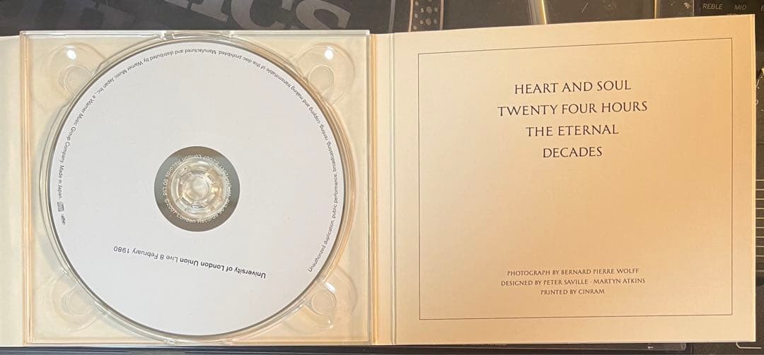 ジョイ・ディヴィジョン　コレクターズエディションセット　JOY DIVISION