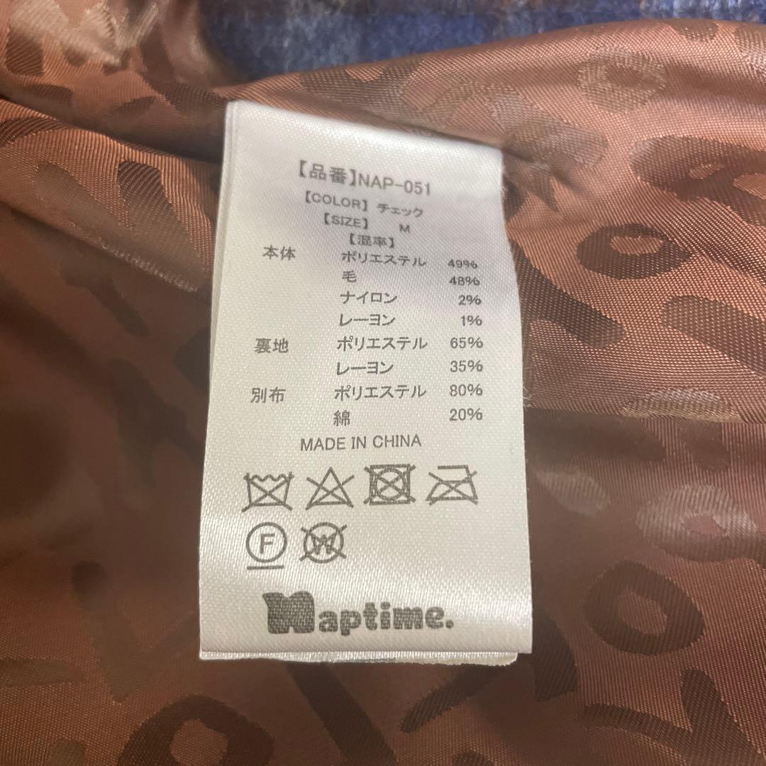 Naptime チェック柄コート Mサイズ
