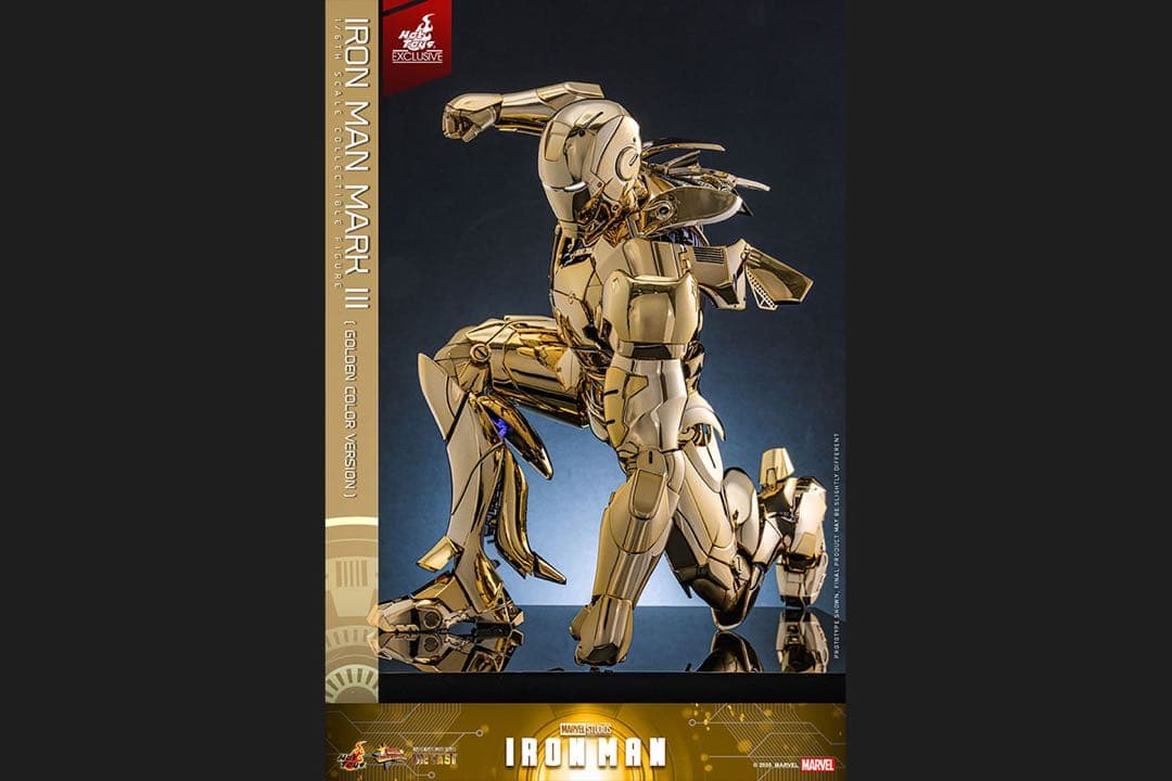 アイアンマン 1/6スケールフィギュア　アイアンマン・マーク3（ゴールドカラー）