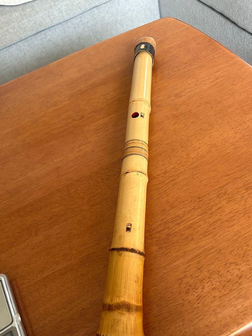 尺八 一朝 在銘 5穴 1尺7寸 約51cm 2印
