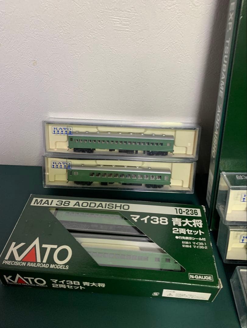 【値下げ】KATO 特急つばめ青大将7両セット＋増結　計13両