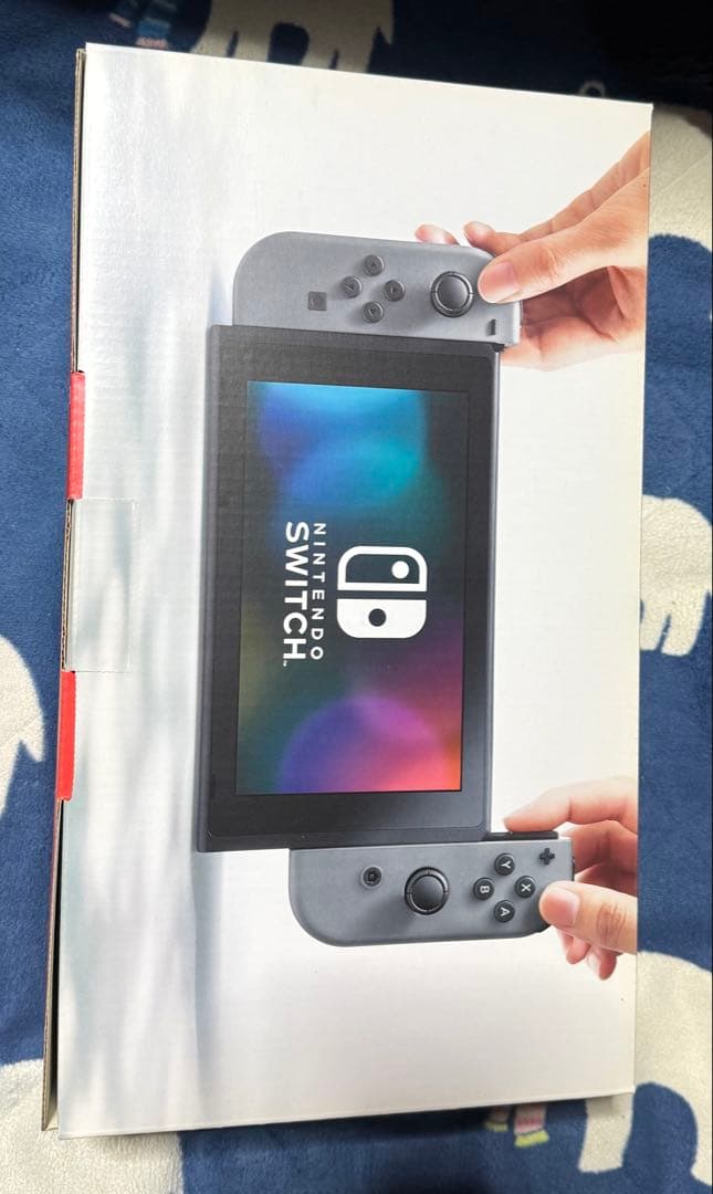 Nintendo Switch グレー本体&Joy-Conオレンジ・パープル