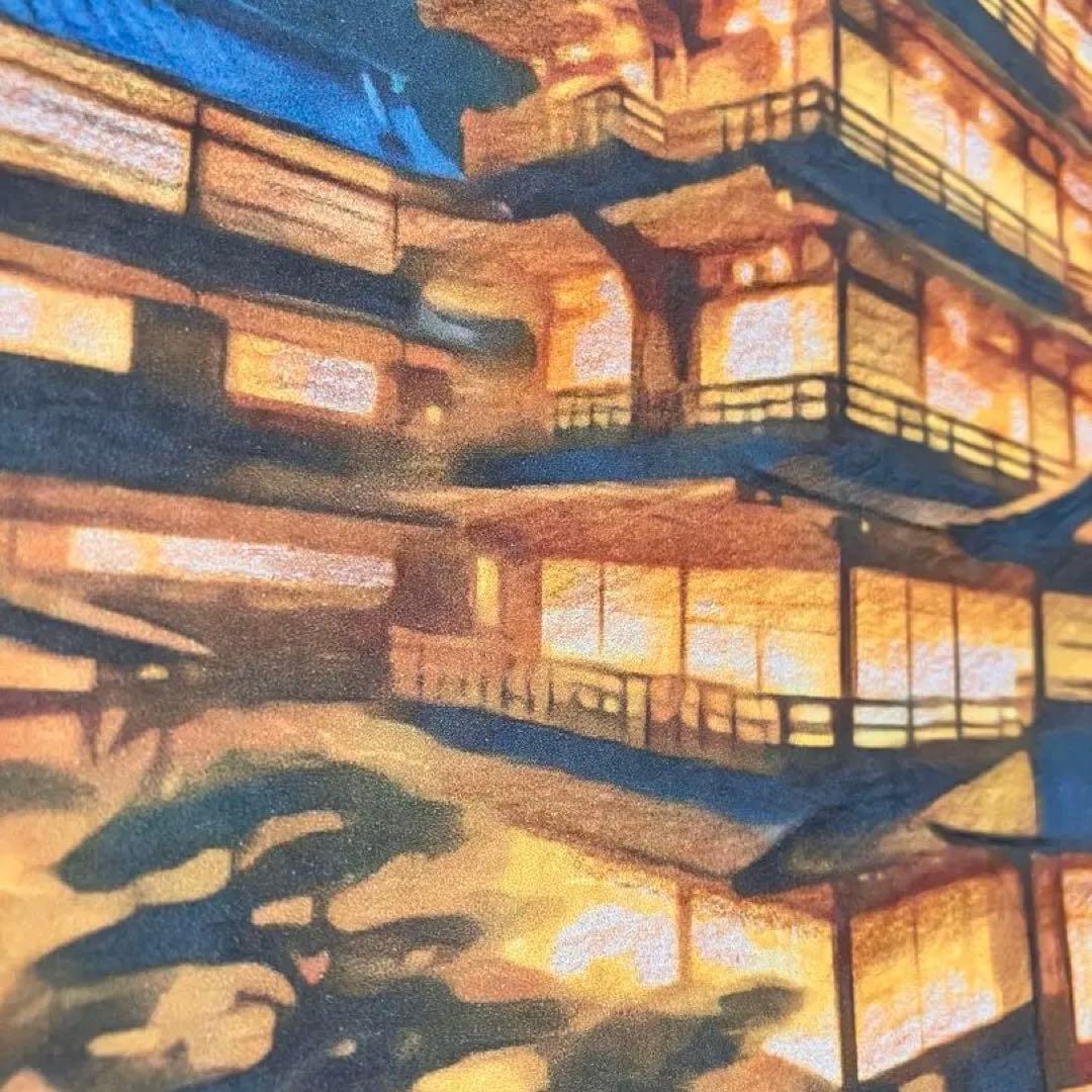 ジブリアート⑨ 千と千尋の神隠しより「金具屋」額装品32.7㎝×24.0㎝