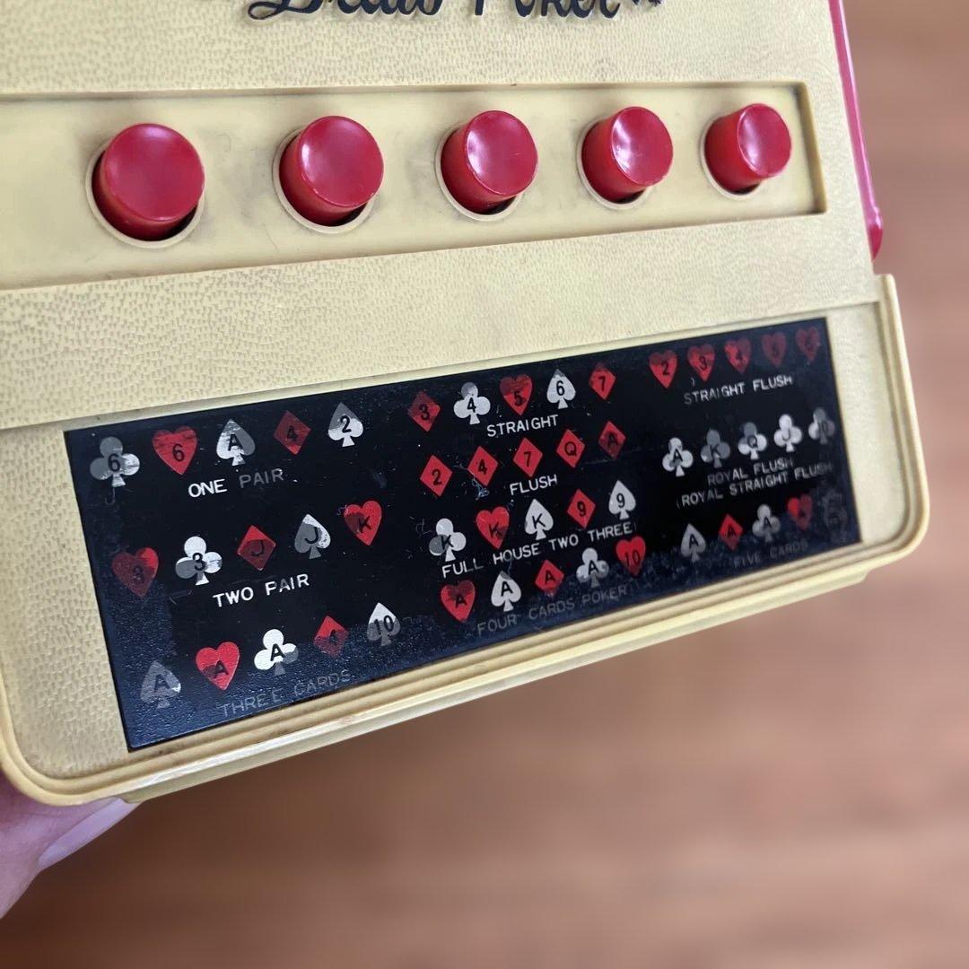 ワコー（Waco）製のヴィンテージ「ドローポーカー」スロットマシン玩具　日本製