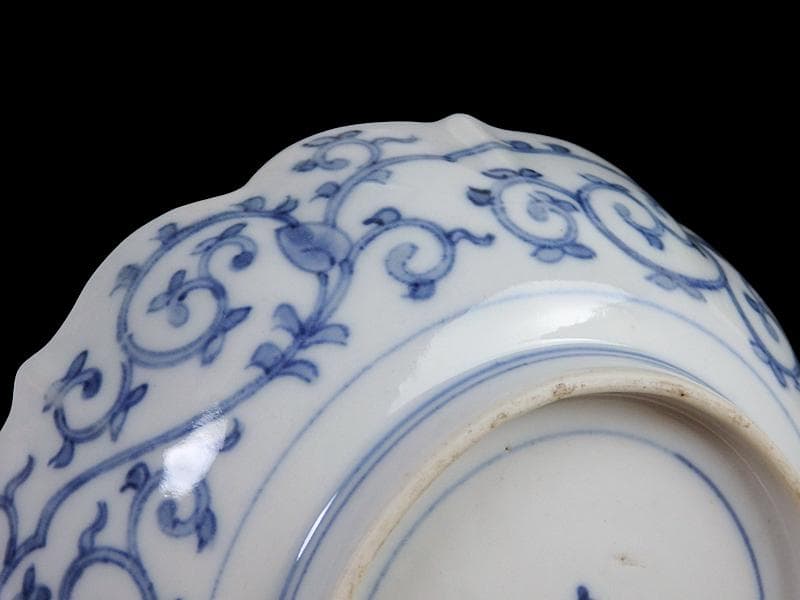 大聖寺伊万里　金襴手　団龍紋に鳳凰の図　膾皿　N514AS-CVq