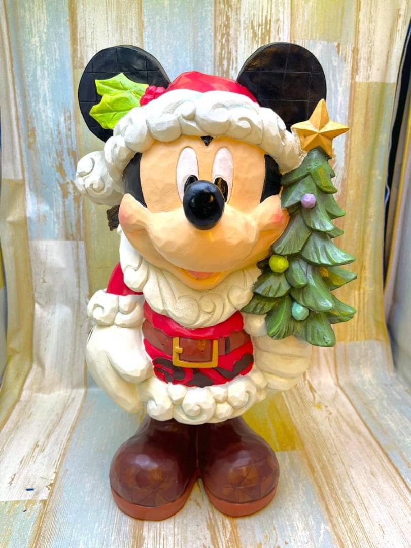 ミッキーマウス サンタミッキー クリスマス ビッグフィギュア★エネスコ