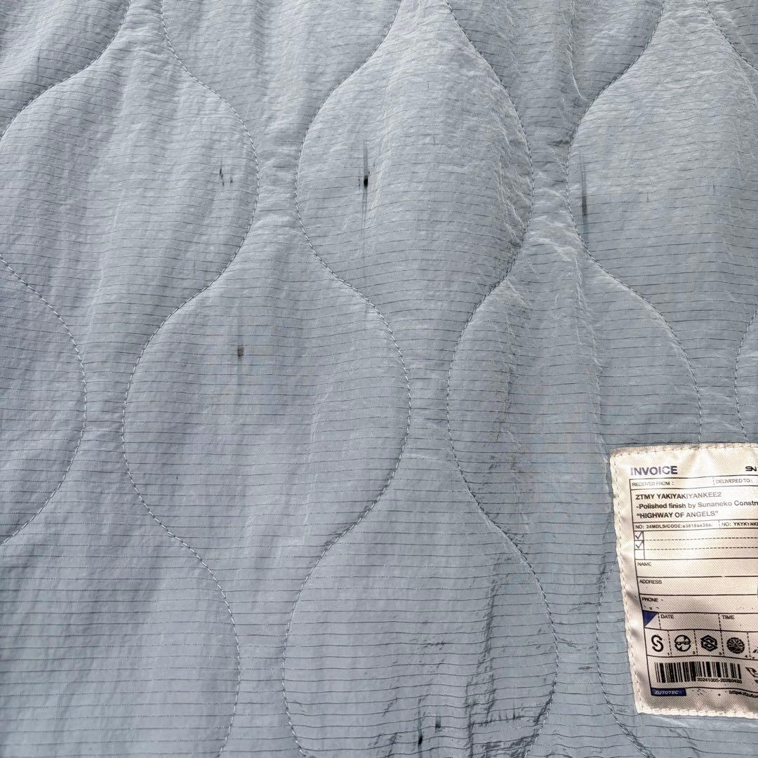 ずとまよ スナネコ キルトジャケット L（Blue Gray）