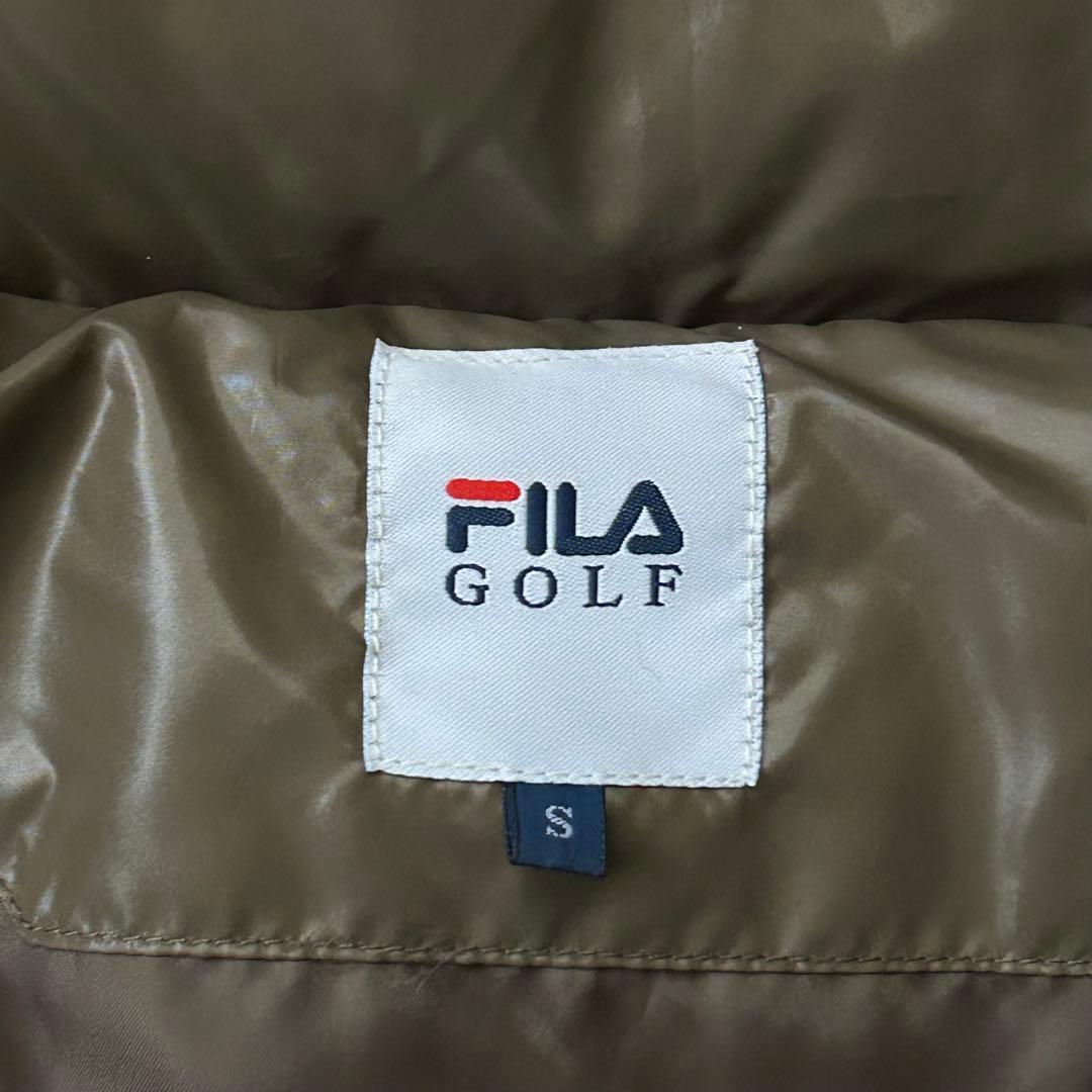 未使用級 FILA GOLF ダウンコート Aライン フード スタンドカラー