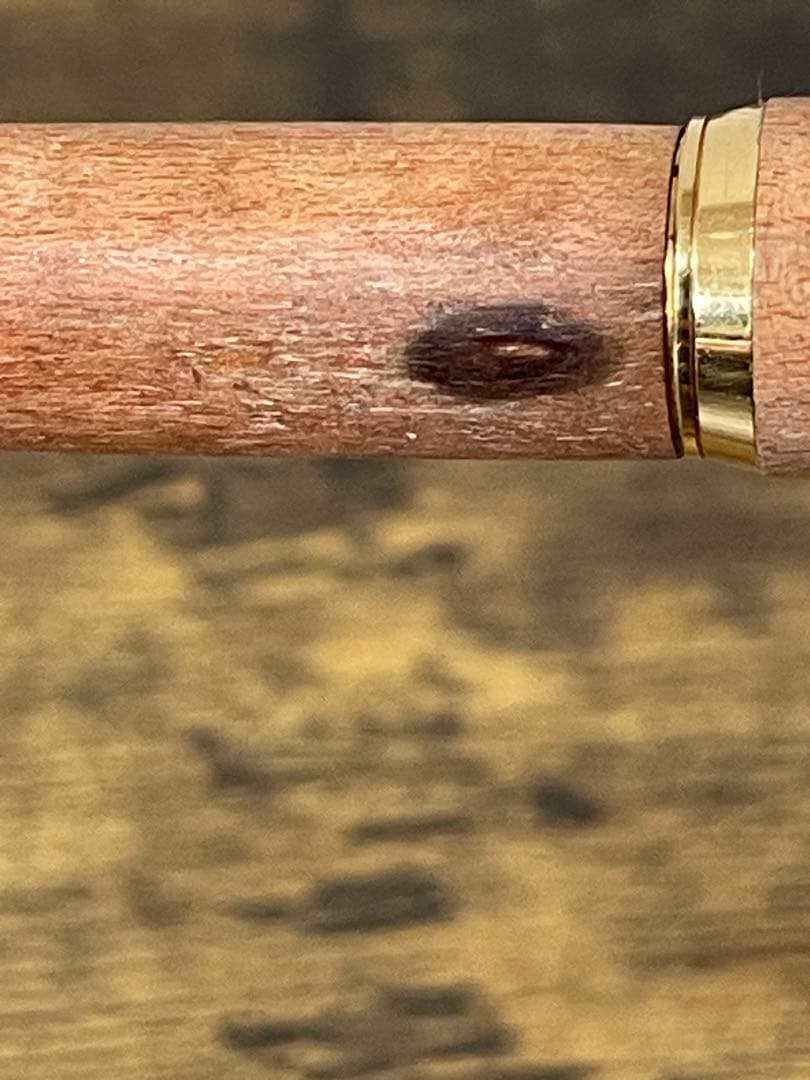 1975年製　初代カスタム　高級天然　イタヤカエデ 大型18金　万年筆　細字