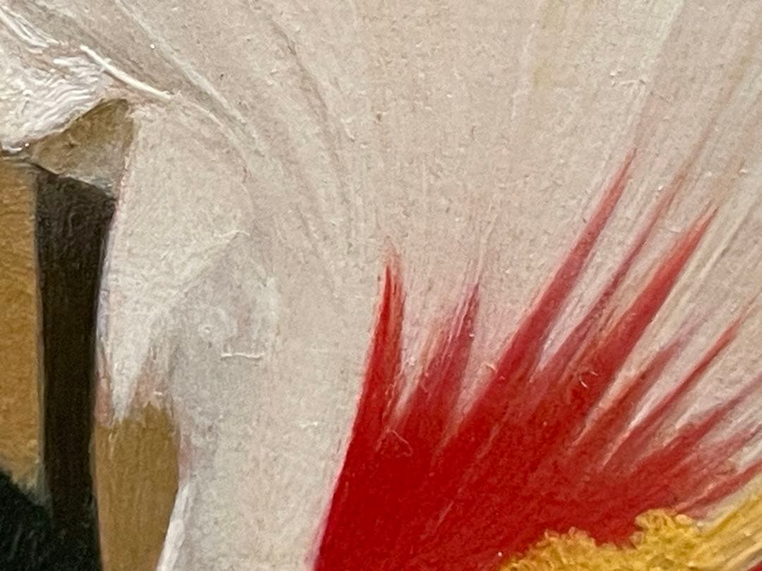 絵画　ムクゲ（ 木槿 ）　油彩画　Kouji 1994