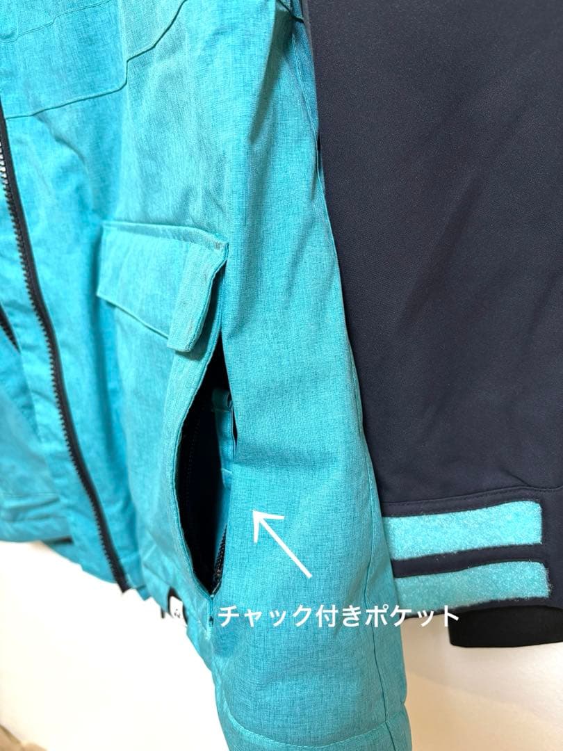 RIDE（ライド）スノーボードウェア ジャケット Sサイズ ブルー×ブラック