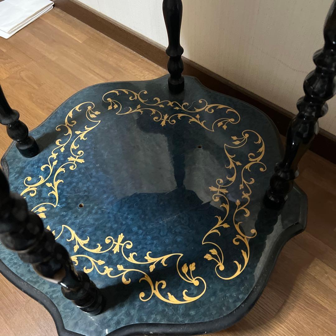 Demain社 アンティーク 象嵌細工 キッチンワゴン イタリア製ドリンクワゴン