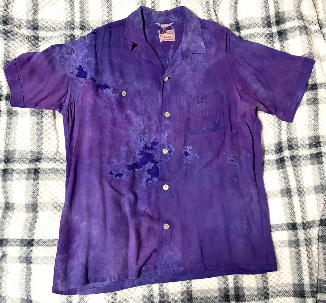 50s ヴィンテージレーヨンシャツ　16 1/2