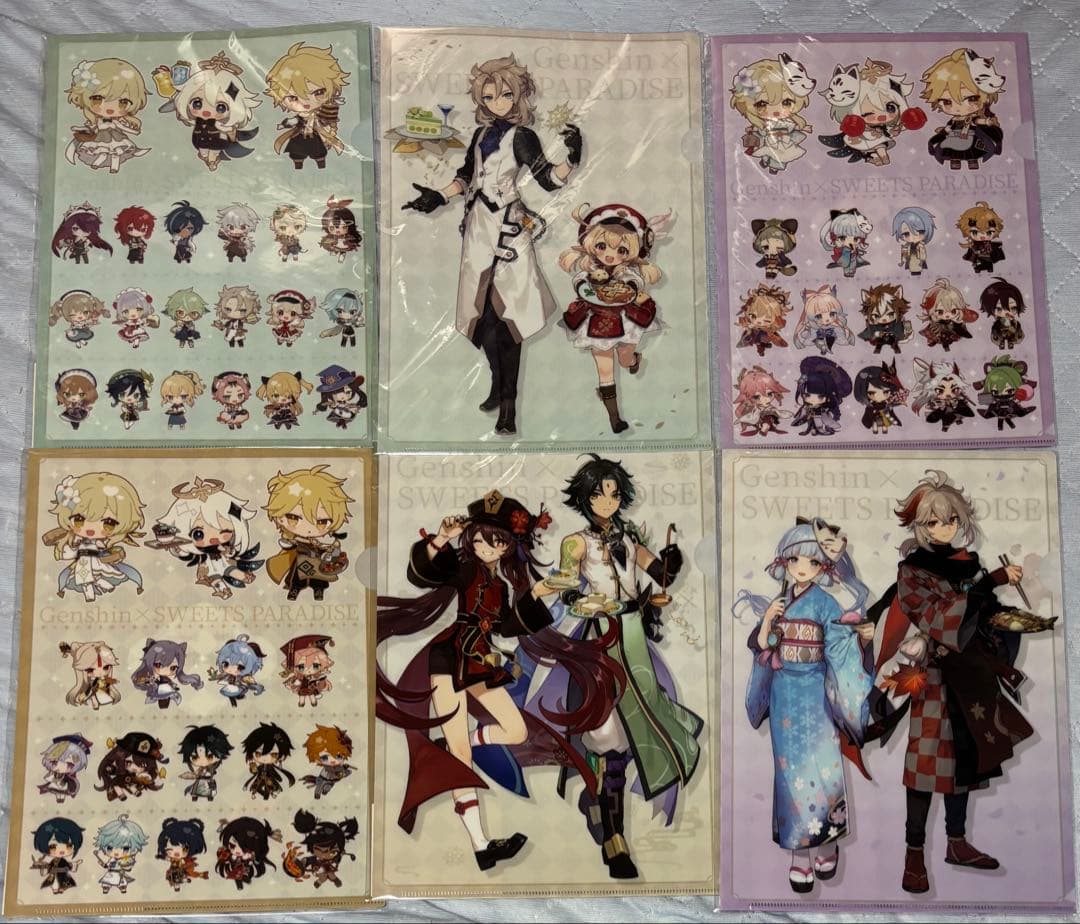 原神　スイパラ　ランチョンマット　クリアファイル　タグ　ピック