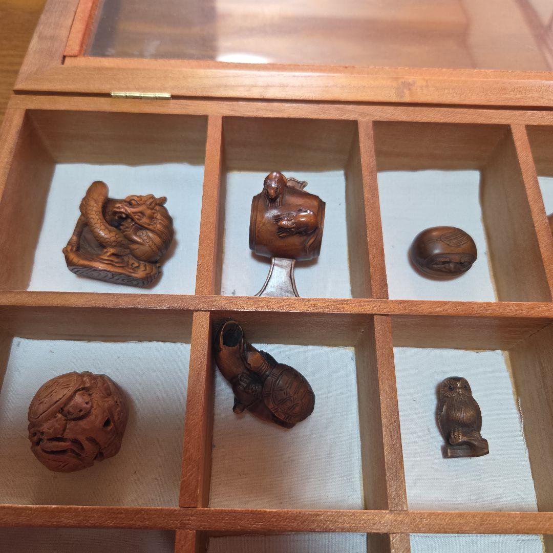 根付木彫り13点セット日昇米太郎