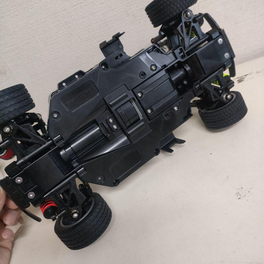 タミヤ MB-01シャーシ、 オプション装備、サーボ、フィアットボディ付き