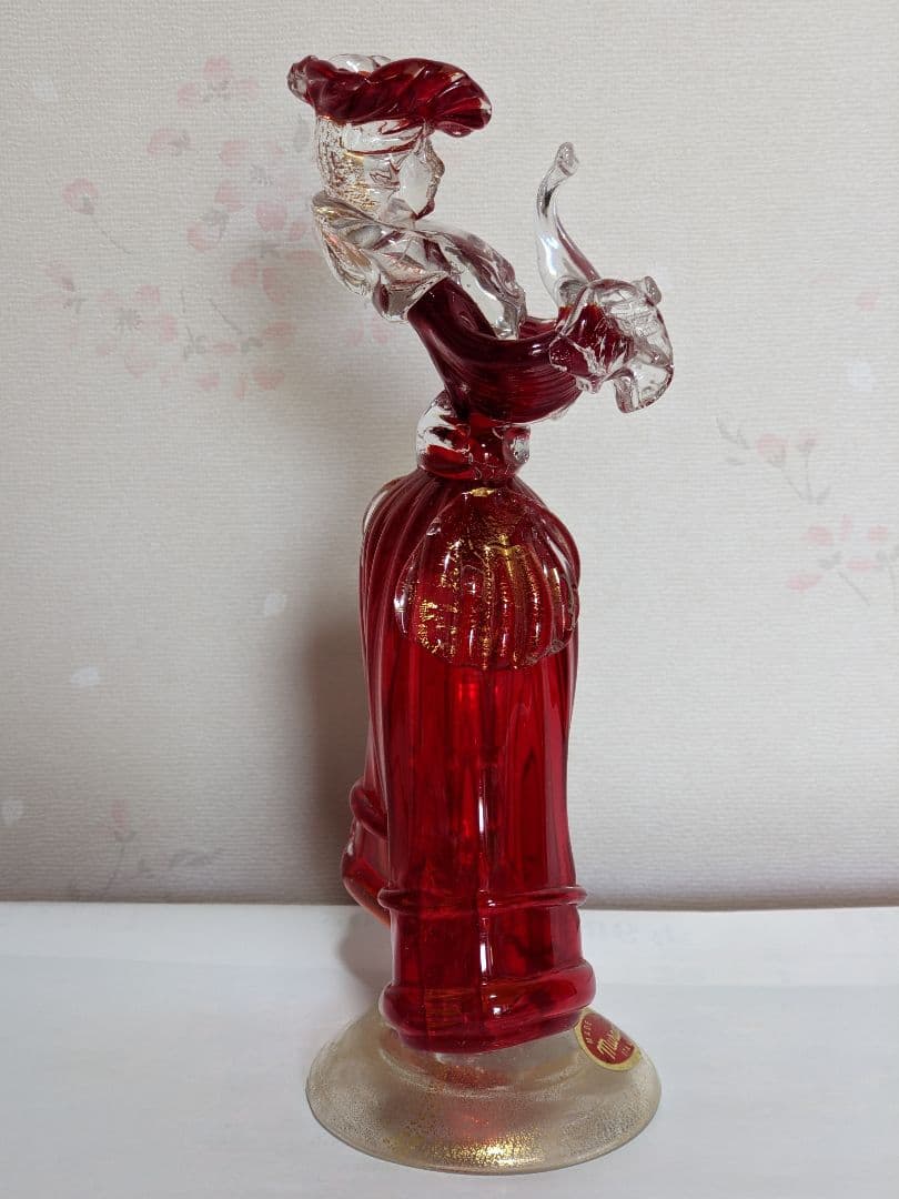 ♦️ムラーノ島 ムラーノグラス 婦人像人形 イタリア製 ベネチア 美術品骨董品