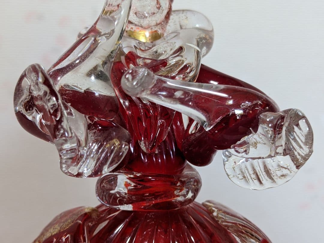 ♦️ムラーノ島 ムラーノグラス 婦人像人形 イタリア製 ベネチア 美術品骨董品