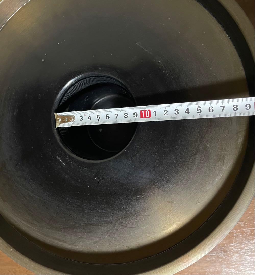 池坊　直径33cm　銅製　尺1　八角雷紋　薄端