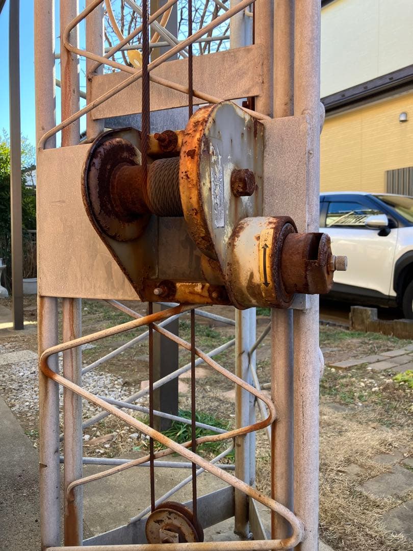 アンテナタワー クランクアップ手動式（16m〜6.5m）