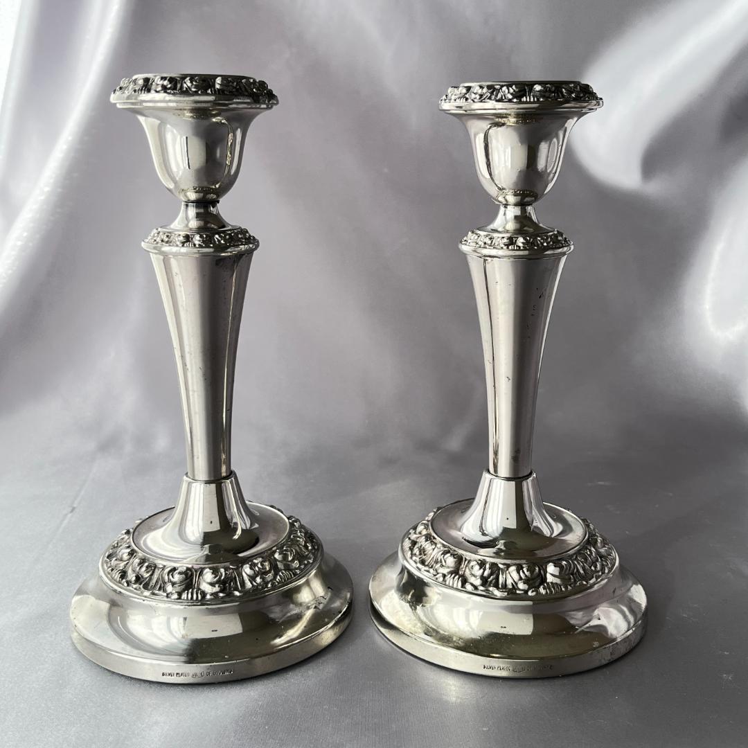 【IANTHE】薔薇のキャンドルスタンド ペア シングルスタンド