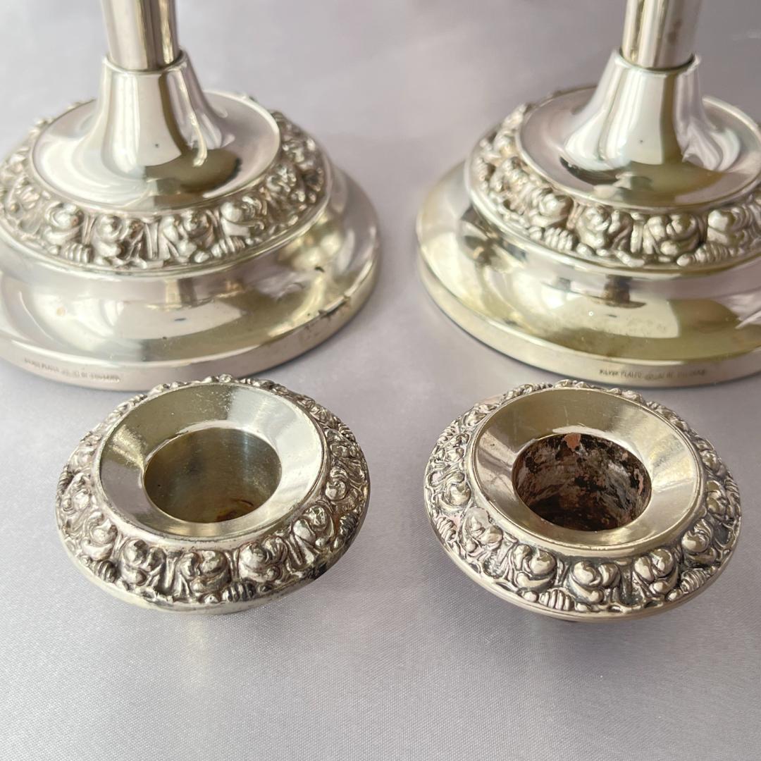 【IANTHE】薔薇のキャンドルスタンド ペア シングルスタンド