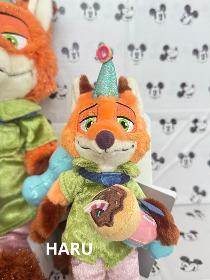 ディズニーストア　ズートピア　ニック　ぬいぐるみ　キーホルダー　10周年