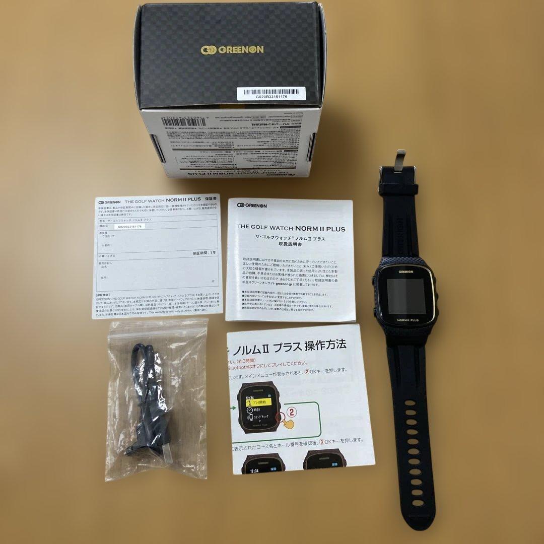 ゴルフウォッチ NORM II PLUS ブラック 美品