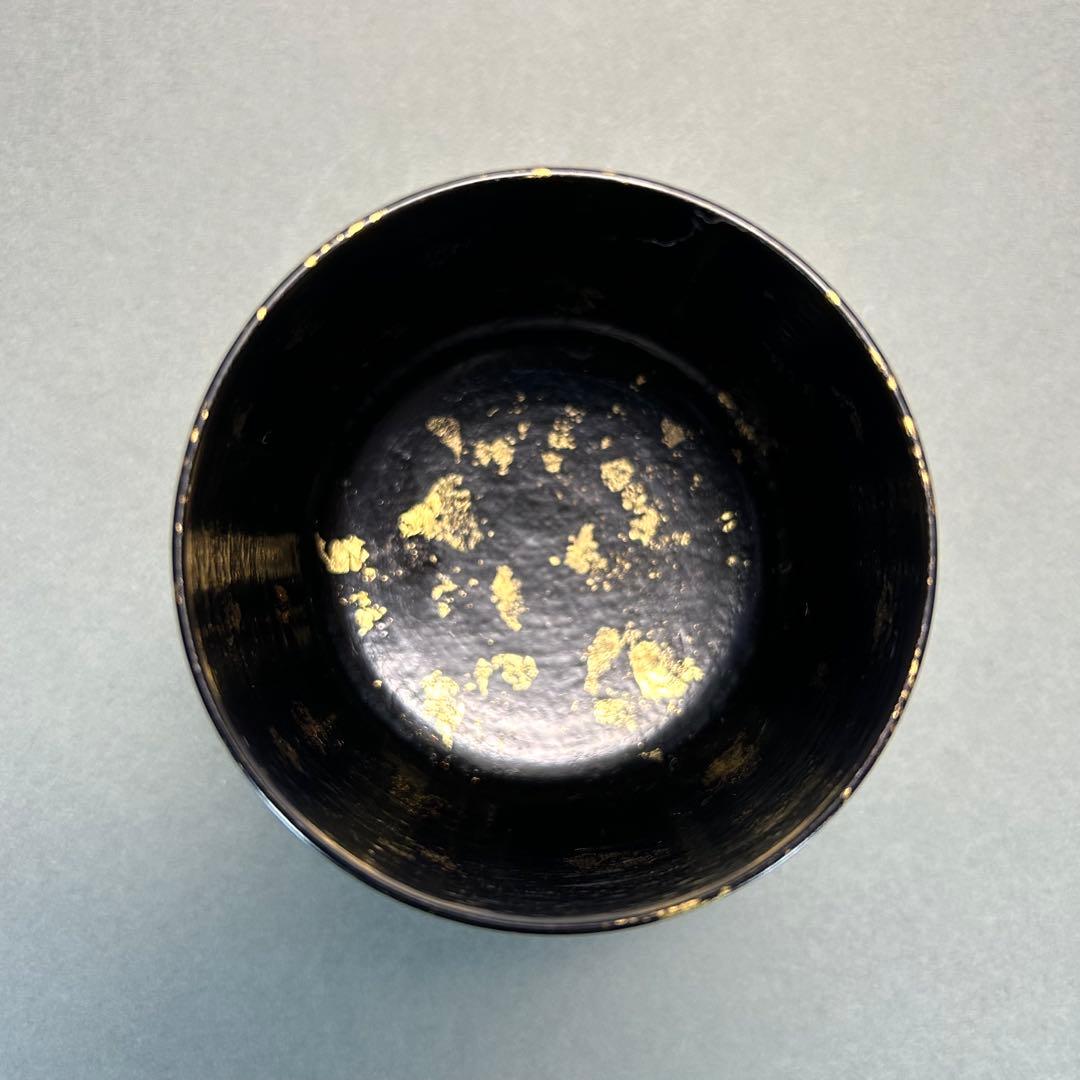 棗　『石井隆鳳　内金砂子　唐松蒔絵』　即中斎好　雪吹　お茶道具　共箱　工芸品