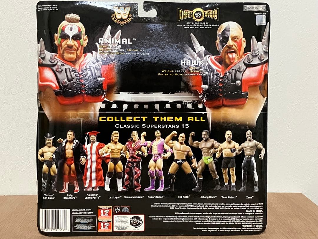 激レア！WWE クラシックスーパースターズ ロードウォリアーズ フィギュア