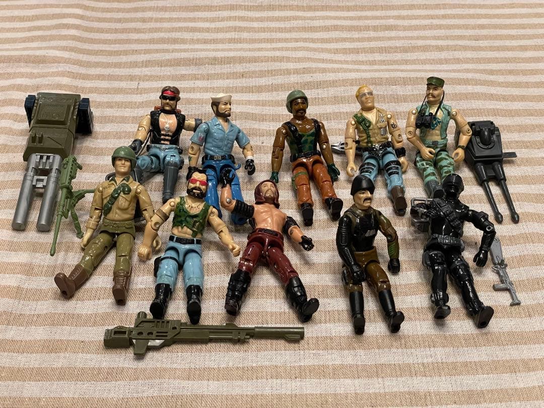 【G.I.ジョー】ミリタリーフィギュア 10体セット 武器付き