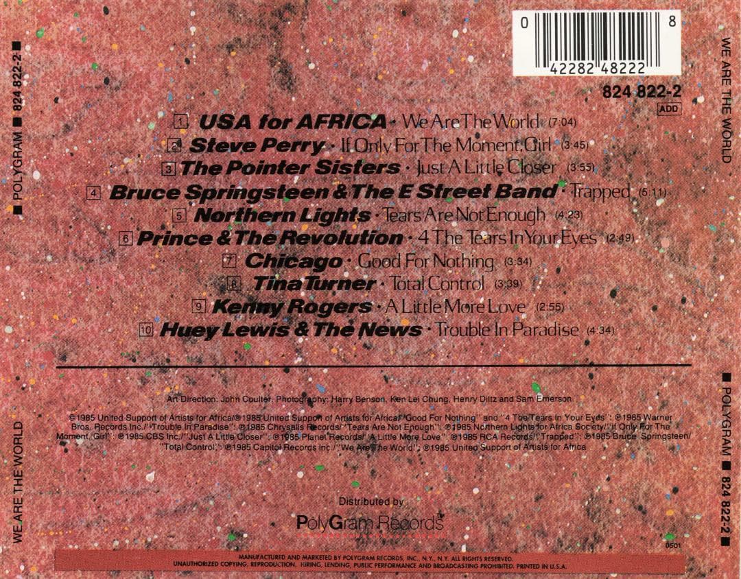 USA For Africa - We Are The World アメリカ盤
