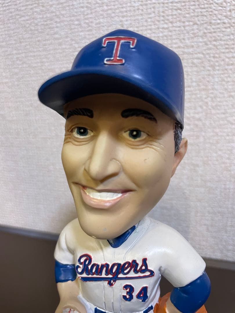 レア! ノーランライアン　レンジャーズ 2001 球場配布ボブルヘッド
