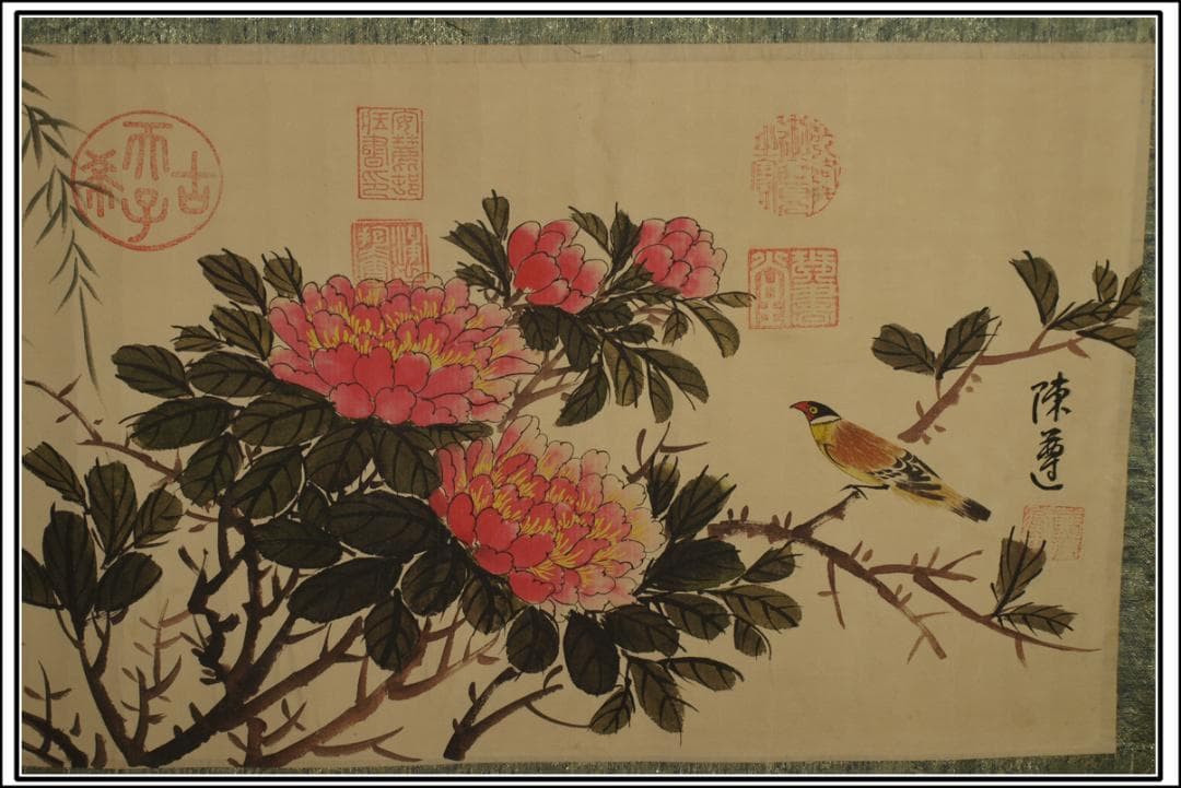 民間仕入れ品　中国明時代の絵　激安骨董品　肉筆保証 BD383A3-3