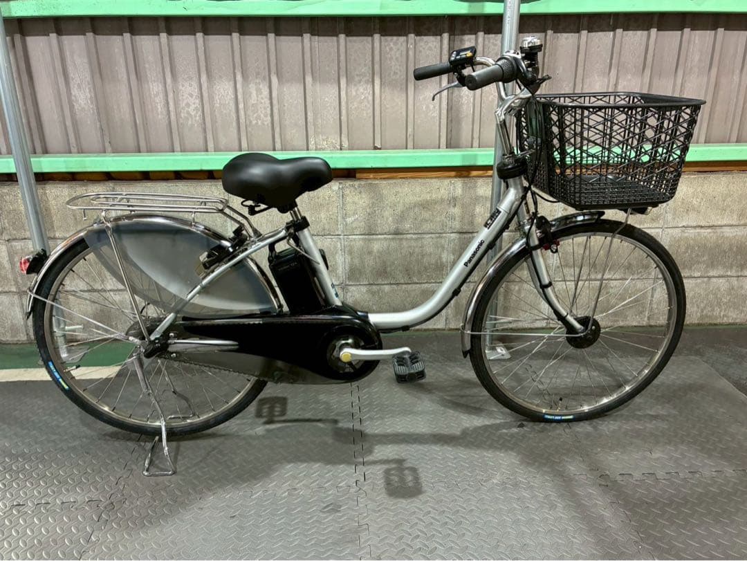 №8565 電動自転車パナソニック ビビDX 24インチ✨大容量バッテリー✨