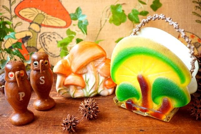 希少 Lucite Mushroom ヴィンテージ マッシュルーム 雑貨 キノコ