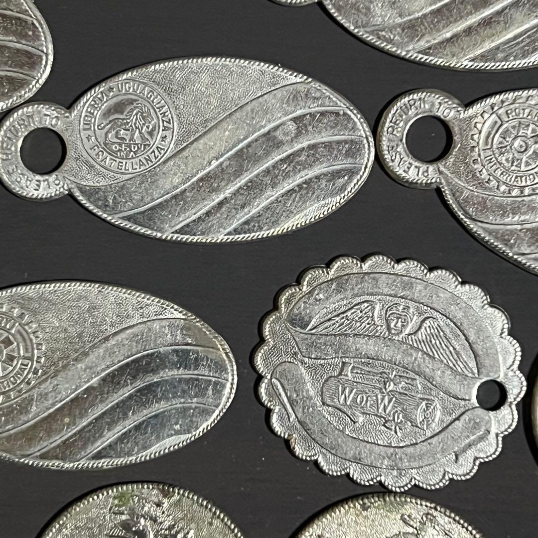 アンティーク ビンテージ リターンタグ キータグ チャーム 友愛結社 秘密結社