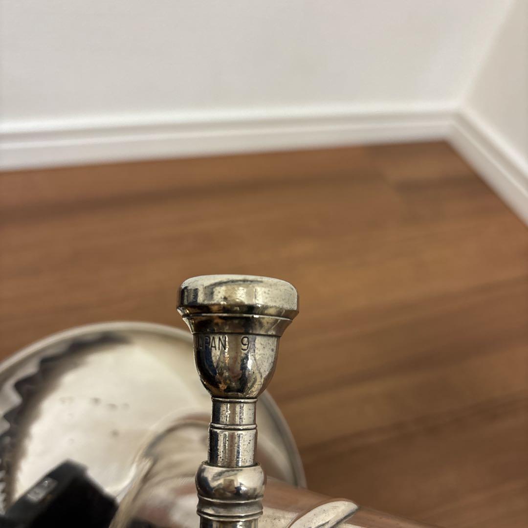 YAMAHAマウスピース テナーホーン 現状品 ケース付 吹奏楽 経年品