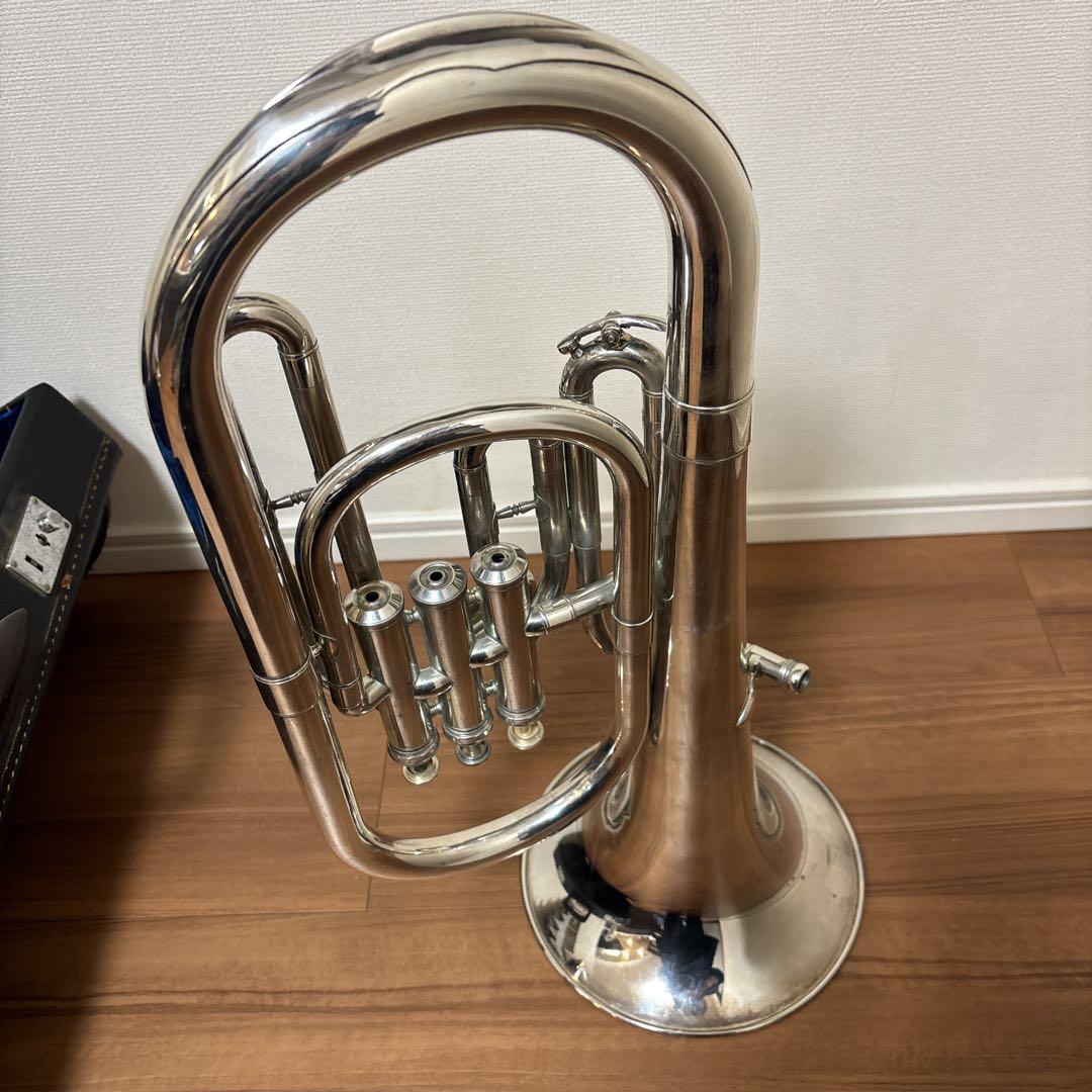 YAMAHAマウスピース テナーホーン 現状品 ケース付 吹奏楽 経年品