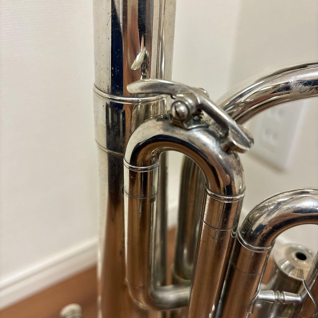 YAMAHAマウスピース テナーホーン 現状品 ケース付 吹奏楽 経年品