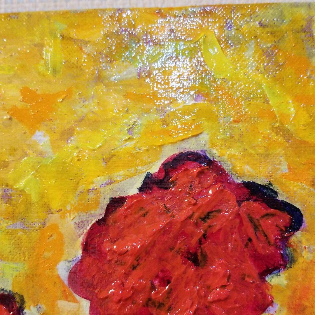 油絵　専用　ならんだゼラニウム