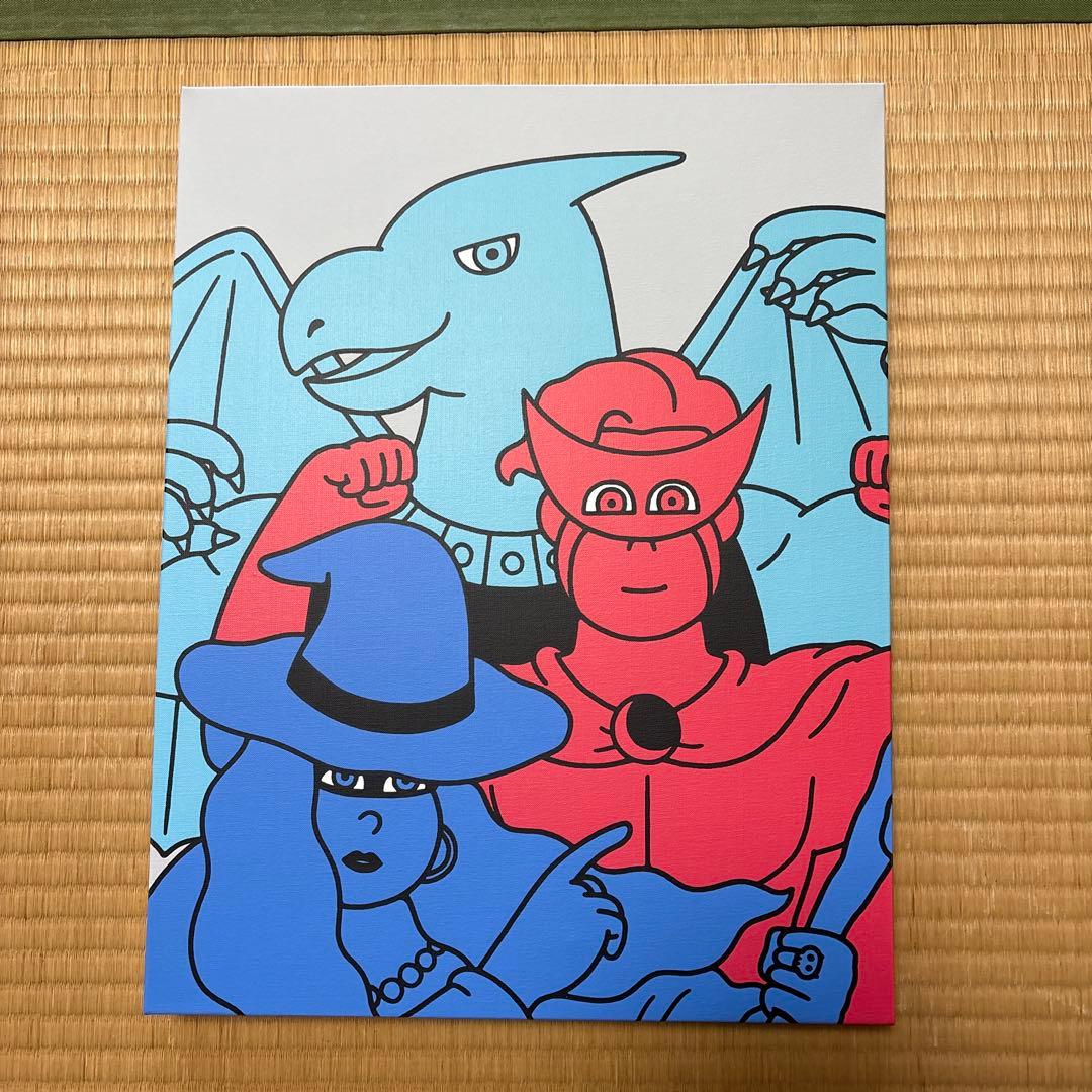 JUN OSON/ジュン・オソン(HEROES)キャンバスにスクリーンプリント