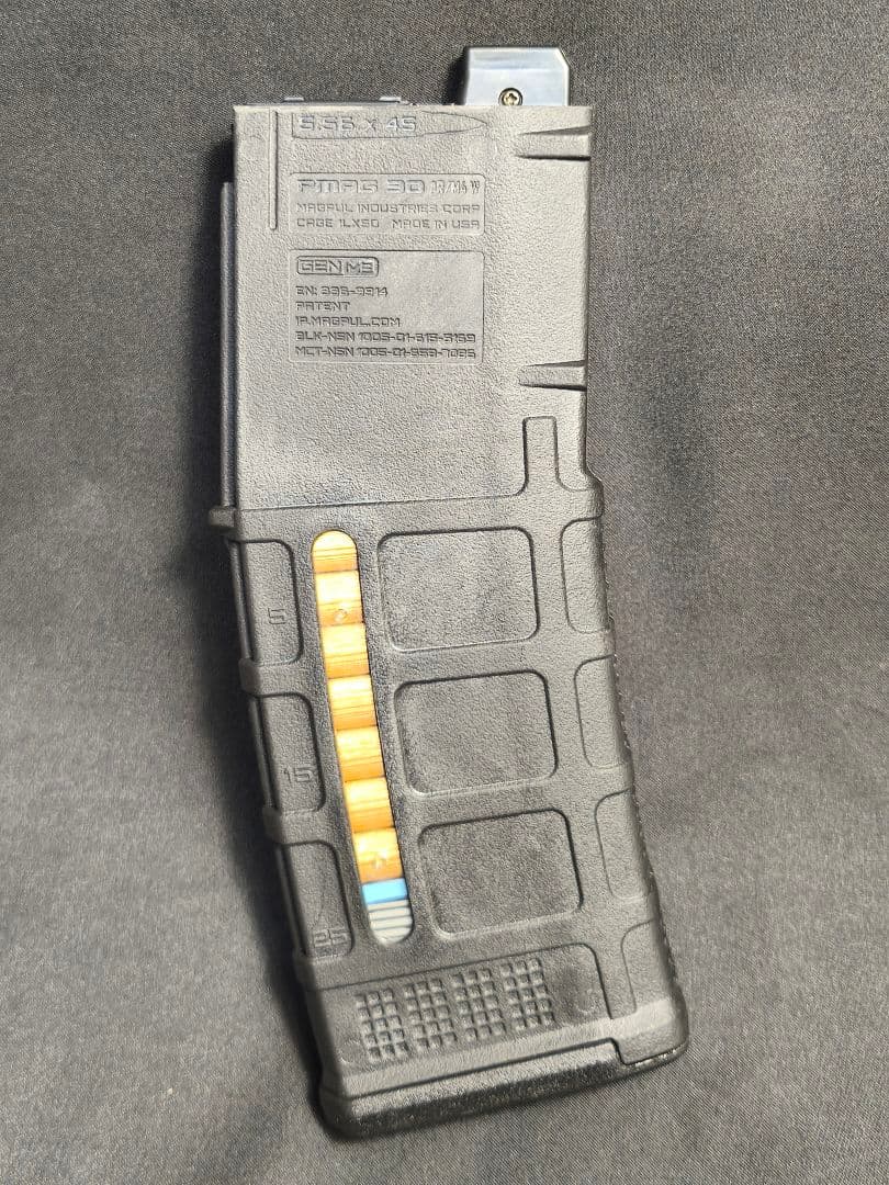 【ブルーガジェット】マルイ　エボルト用　PMAG実物加工マガジン　窓有り