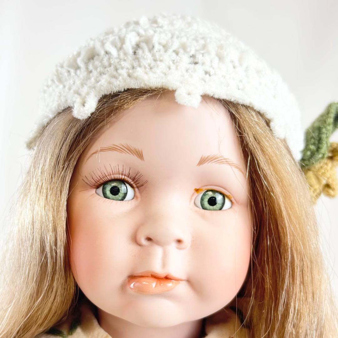 ビスクドール 身長約46cm うさぎを持った女の子