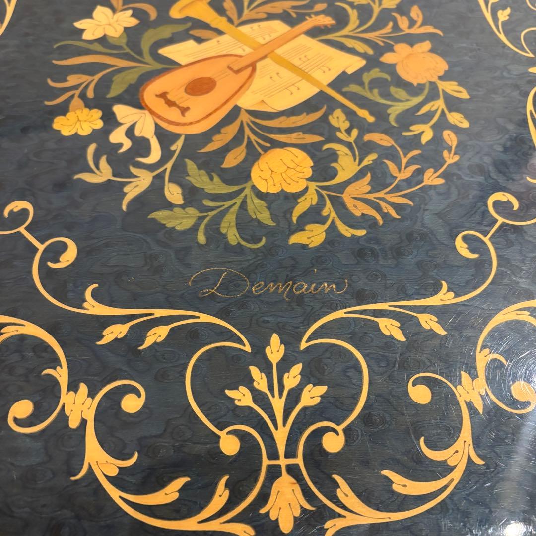 demain キッチンワゴン　象嵌細工　サイドテーブル　イタリア製