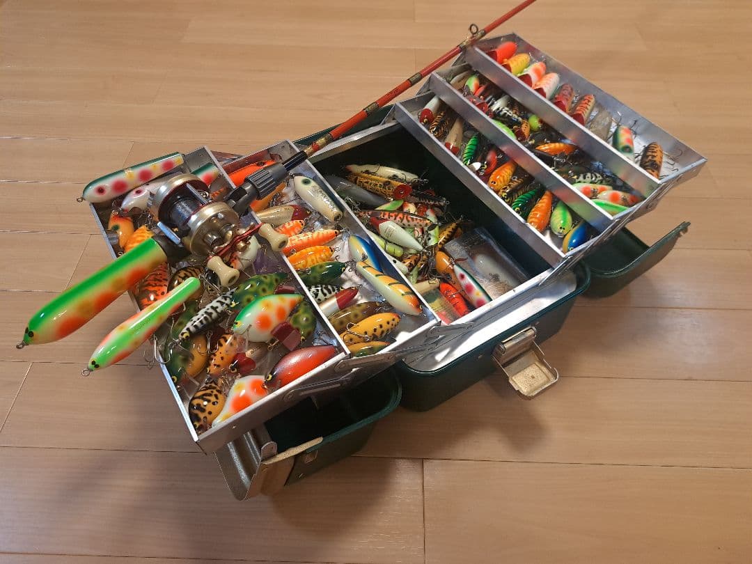 一点物　ザウルス　バルサ50　ビッグラッシュそっくりグリップ　アブ　道楽　ヘドン